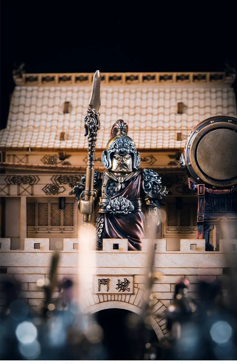 زينة يوي فاي، النمط الوطني، مصنوعات معدنية من سلالة سونغ، تماثيل قابلة للفصل، برونزية لجيش عائلة يوي