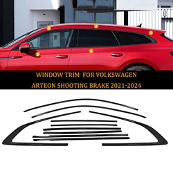 Eexterior Door Window Decorative Strip Moulding Trim For Volkswagen VW ARTEON SHOOTING BRAKE 2021-2024