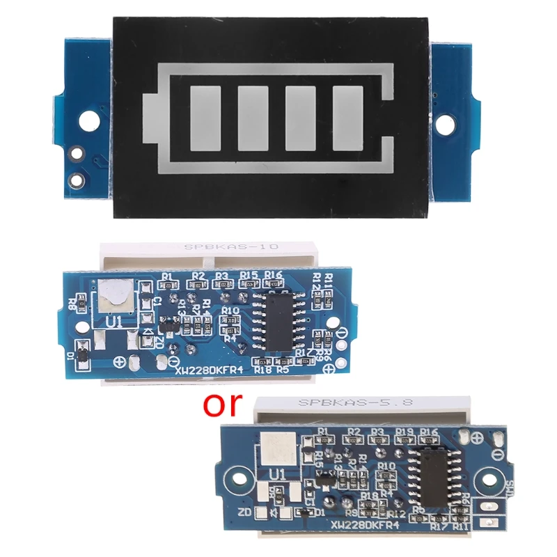 

Single 3.7V Lithium Battery Capacity Module 4.2V Blue Display Tester