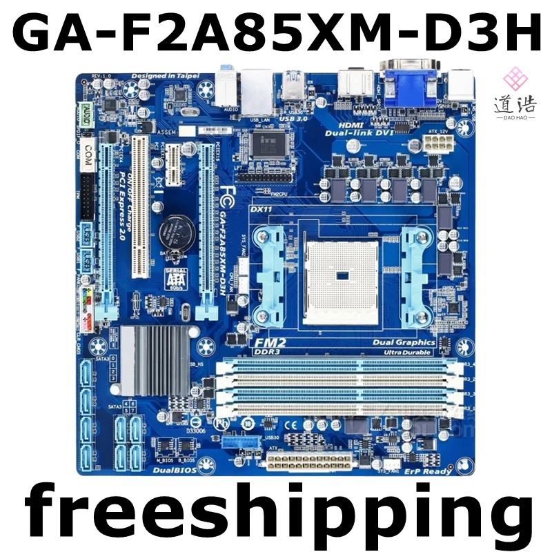 

For GA-F2A85XM-D3H Motherboard 64GB PCI-E 2.0 DDR3 Micro ATX Mainboard 100% Tested Fully WorkMA