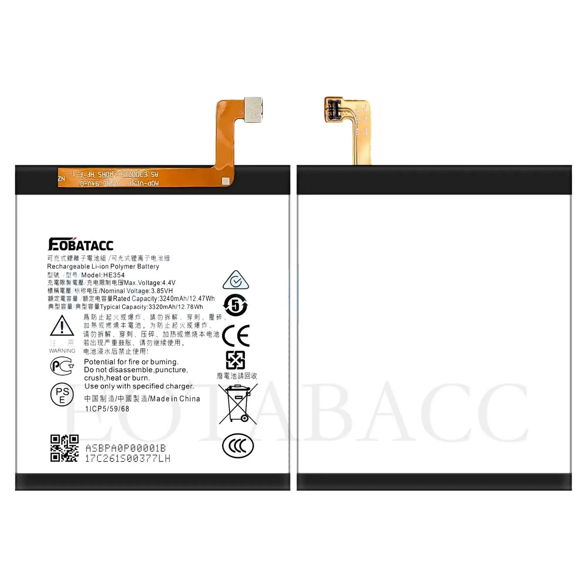 EOTABACC 100% Original New Replacement Battery HE354 For Nokia NK9/NK9-2018/9 Pureview Phone Battery+Tools 33.88