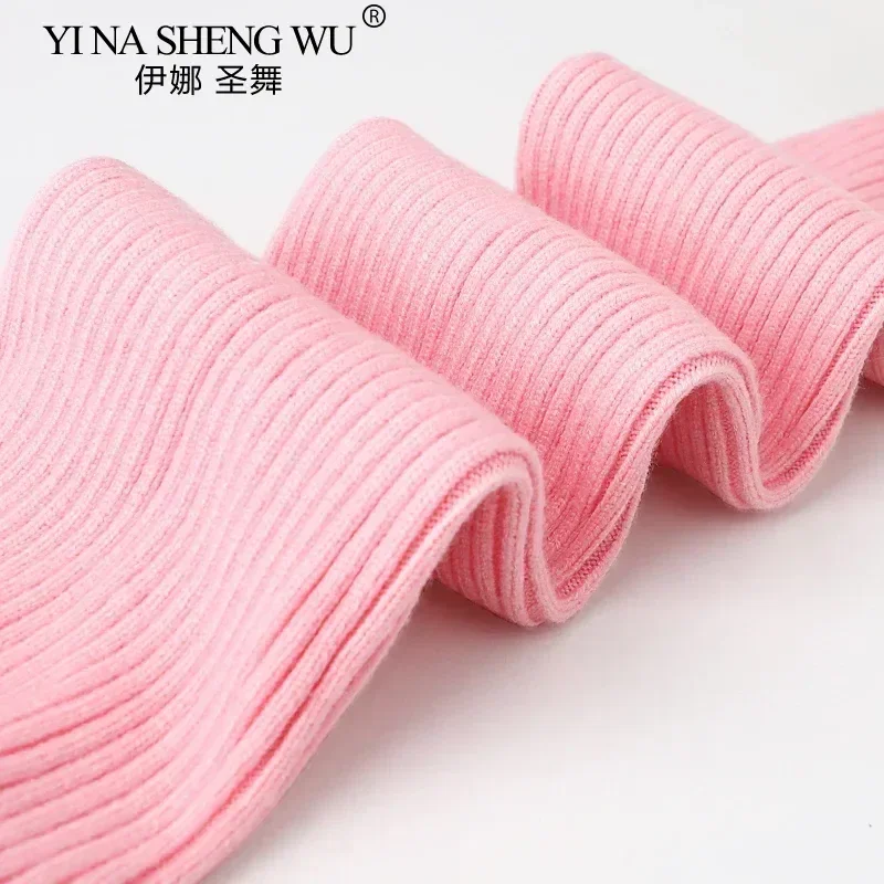 الفتيات النساء تخزين طويلة قصيرة طماق الدافئة الرقص محبوك تدفئة الساق المهنية الدافئة الباليه الجوارب لرقص الباليه