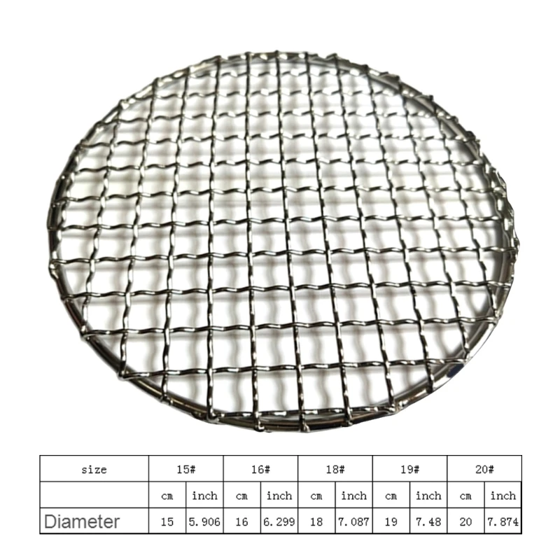 Barbacoa Camping Pot Rack parrilla acero inoxidable rejilla almohadillas malla para exteriores