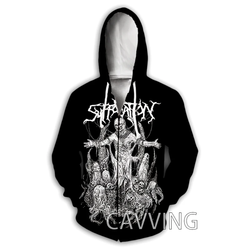 

CAVVING 3D принт Suffocation рок-группа толстовки на молнии толстовка с капюшоном на молнии Harajuku толстовка хип-хоп толстовки