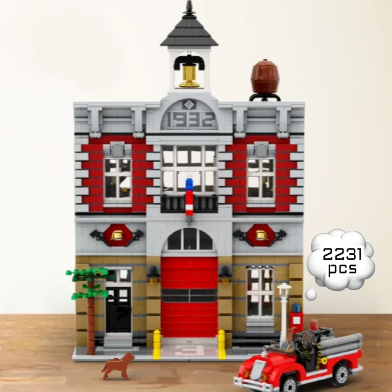 

NEW 2231 PCS Fire Brigade Model Compatible Building Blocks Bricks Children Toys Birthday Christmas Gifts City StreetVies