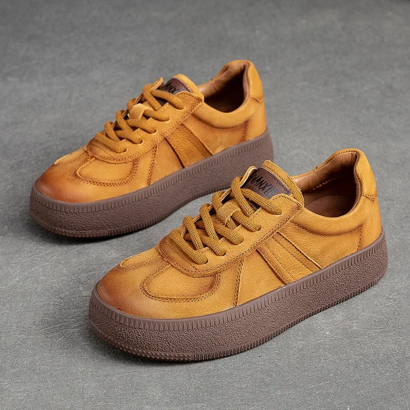 

Careaymade-Скейт-обувь из коровьей замши, удобные летние дышащие туфли из натуральной кожи в этническом стиле, вулканизированная доска, мягкие женские лоферы на плоской подошве