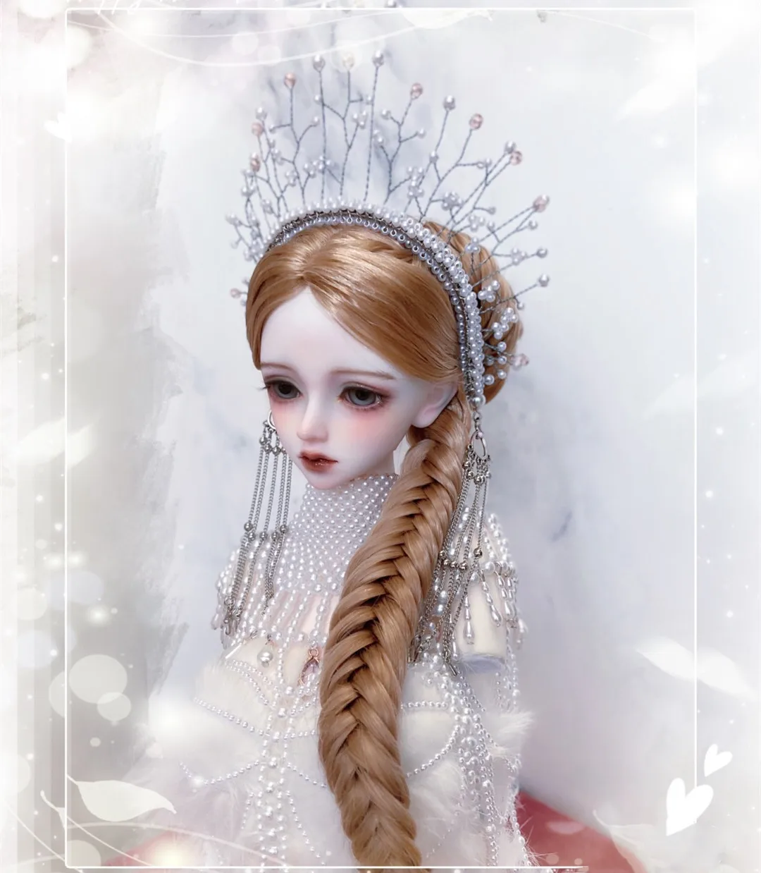 인형 액세서리 오리지널 머리 장식 쥬얼리, 1/3 BJD "Yuanhua" 헤어 크라운 티아라