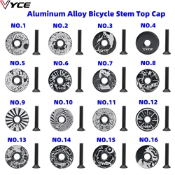 VYCE Bike Stem Top Cap Headset Cover Aluminum Alloy Bicycle Stem Top Cap for 28.6mm Fork Tube Headset Cap Bicycle Parts