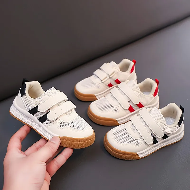 

Детские спортивные сандалии, летние черные сетчатые маленькие белые туфли для мальчиков и девочек, мягкие нескользящие детские сандалии, детская обувь с одной сеткой