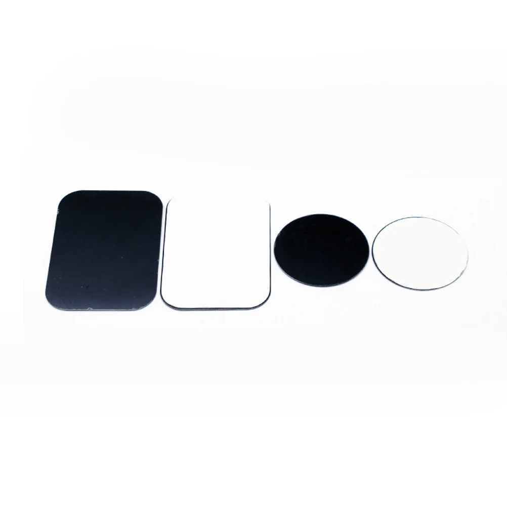 

4 Pcs Navigation Stand Magnetic Patch Phone Sticker Full Adhesive Mount Metal Plate Stickers