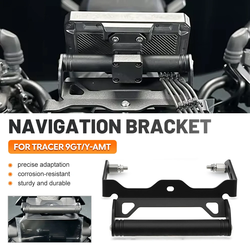 For YAMAHA Tracer 9GT Y AMT 2025 2026 Motorcycle Accessories Navigation Phone Mount Bracket Extension Bar Navigator Holder