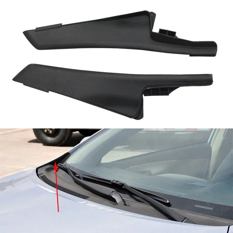 

1 Pair Car Front Windshield Wrap Corner Trim Cover 53824-02020 For Toyota Corolla 2007-2013 Auto Wiper Side Trim Accessories