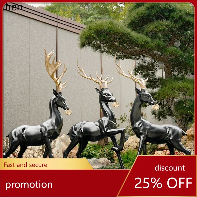 HXL Lucky Large Floor Sculpture Artwork Interior Accessories Animal Ornaments