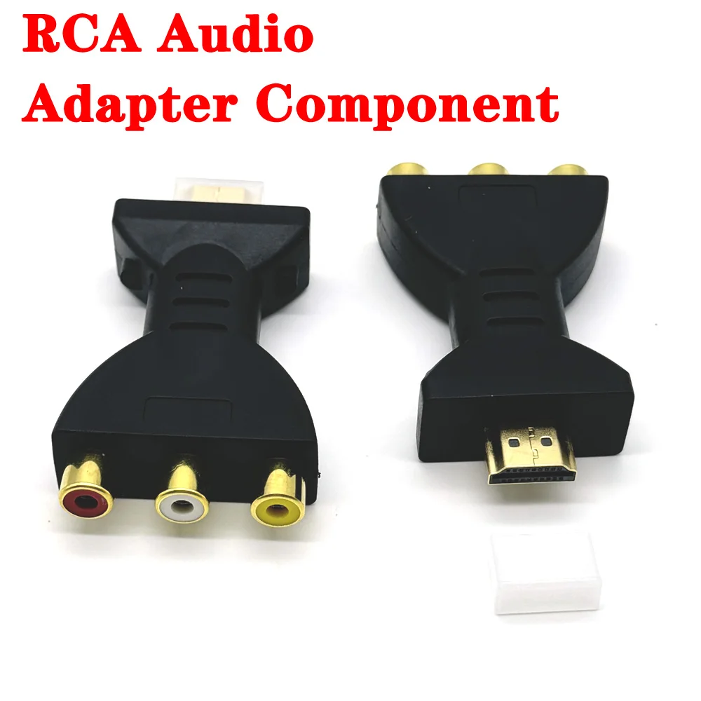 Wire Connector AV Digital Signal HDMI To 3 RCA Audio Adapter Component Converter Video For PC Projector Tablet Computers Arcade