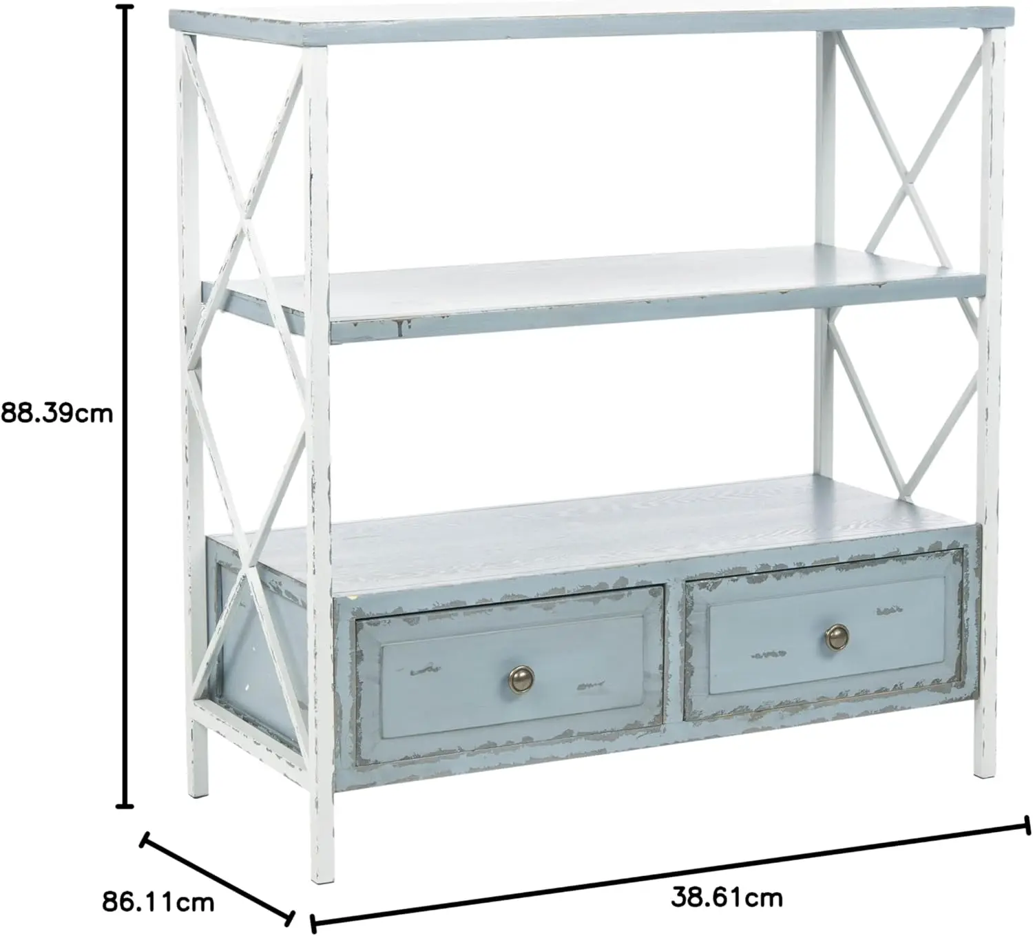 Safavieh American Homes Collection Chandra consoletafel, Frans grijs/witte rook