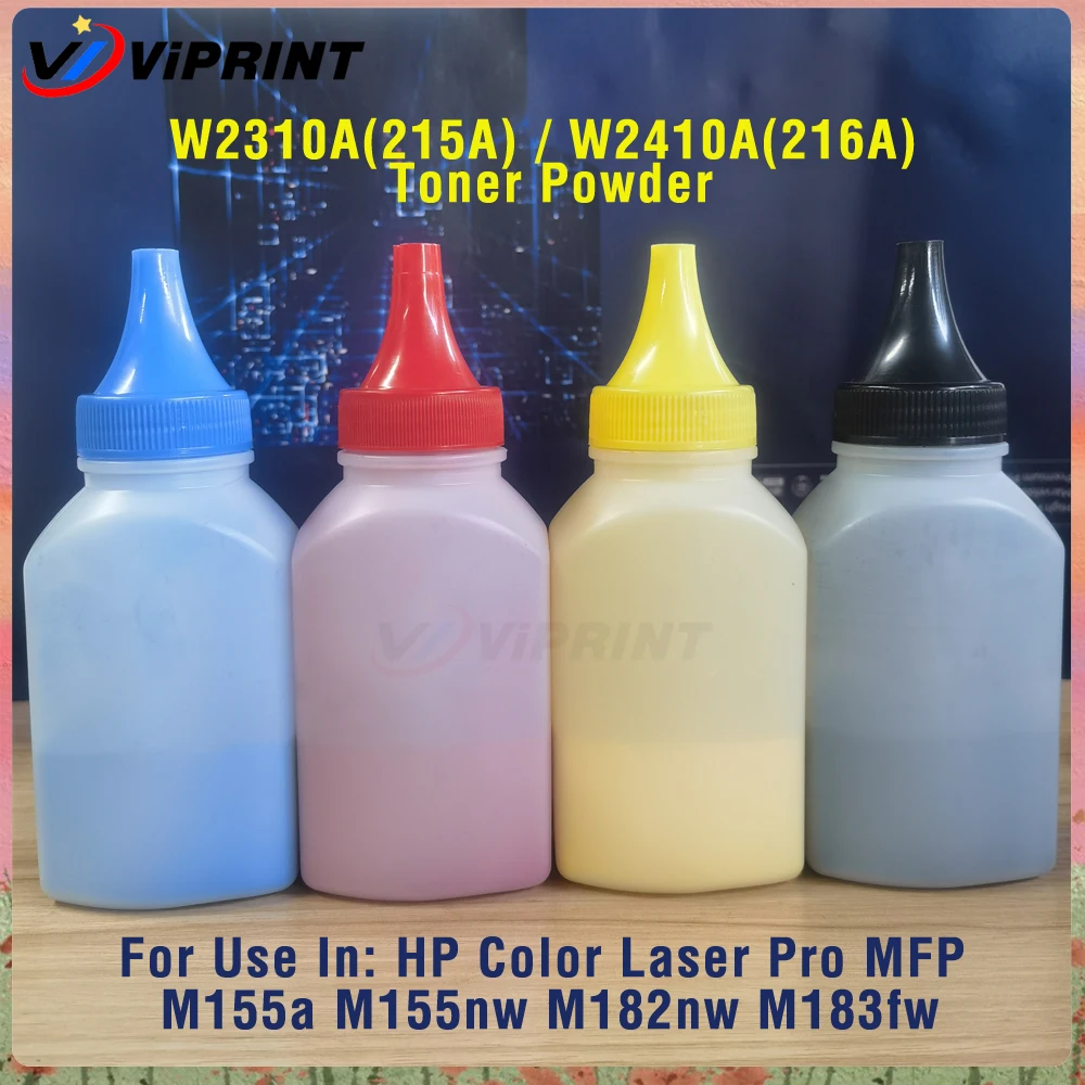 4 Color 216A Refill Toner Powder Compatible W2310A W2410A for HP Color LaserJet Pro MFP M155a M155nw M182nw M183fw Printer