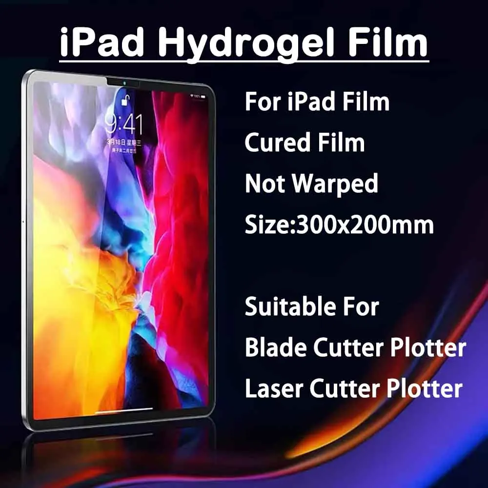 10/20pcs Tablets TPU Hydrogel Sheets Universal Protective Film for iPad Flexible Screen Protector Movies for Cutting Machine