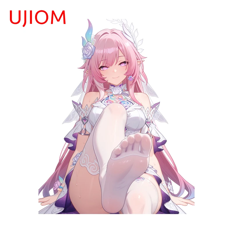 UJIOM Cyrene Attractive Wall Sticker Artistic Creative Anime Bedroom Closets Waterproof Edgy Decals Suitable for Smooth Surfaces