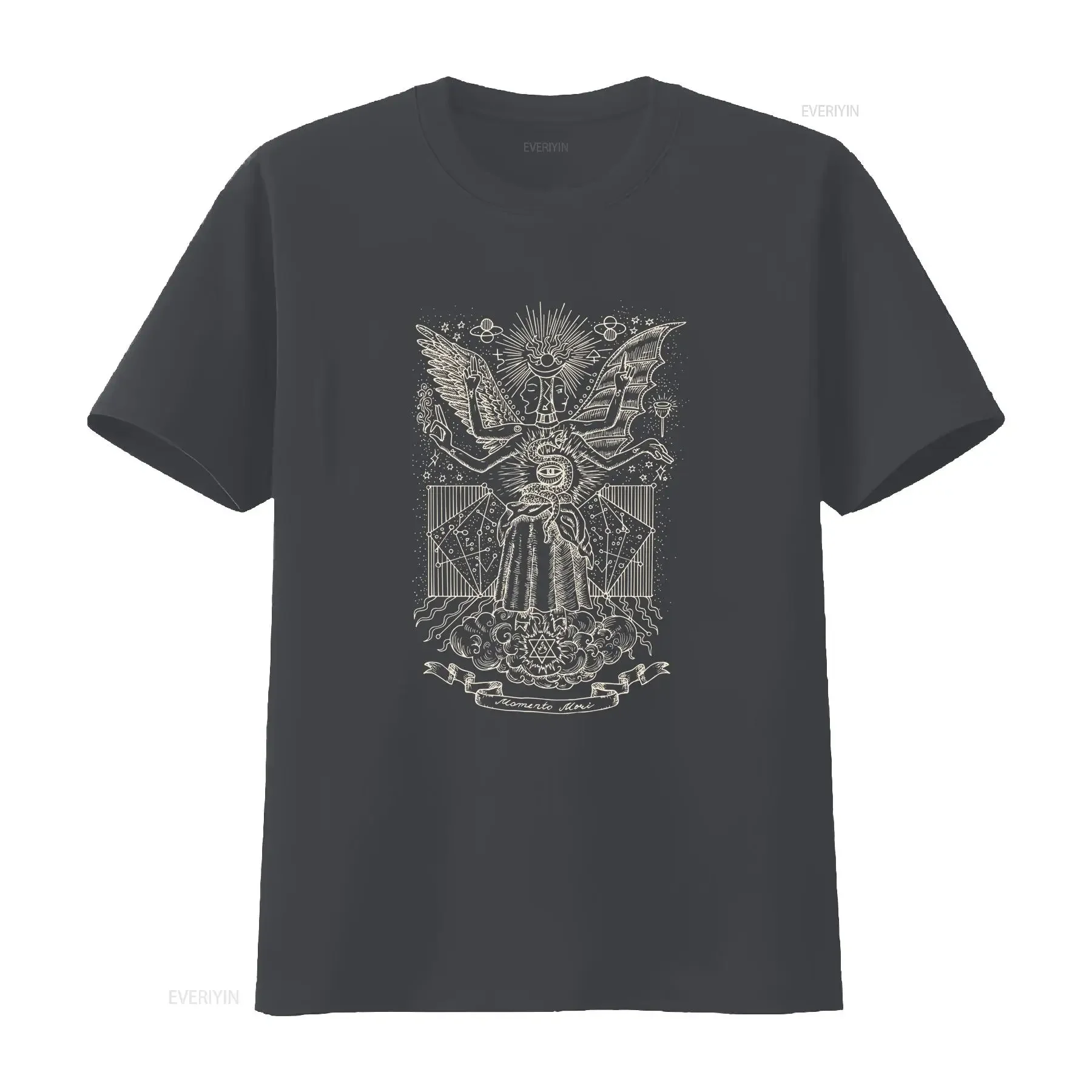 Fantasy Realm Mystic Art T shirt Magical Boho Style Perfect for Dreamers vintage Washed designer clothes Top For Everyday Wear view 4