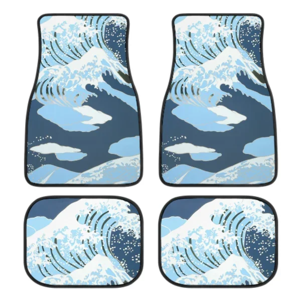 The Great Wave Off Kanagawa Car Floor Mats