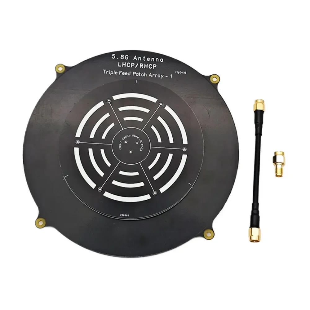 5.8GHz 14dBi Triple Feed Patch Antenna LHCP RHCP SMA 660MHz for FPV Goggles Ground Station Long Range