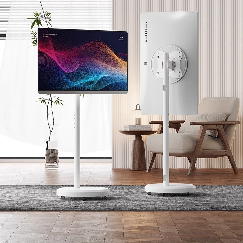 

Monitor floor mobile bracket TV computer live hanger horizontal and vertical screen rotating cart girlfriend machine