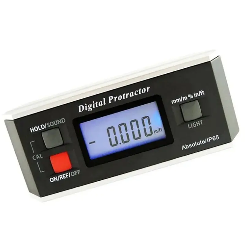 Waterproof Digital Display Protractor Precision Digital Inclinometer With Magnetic Angle Ruler Protractors Level Measuring Ruler