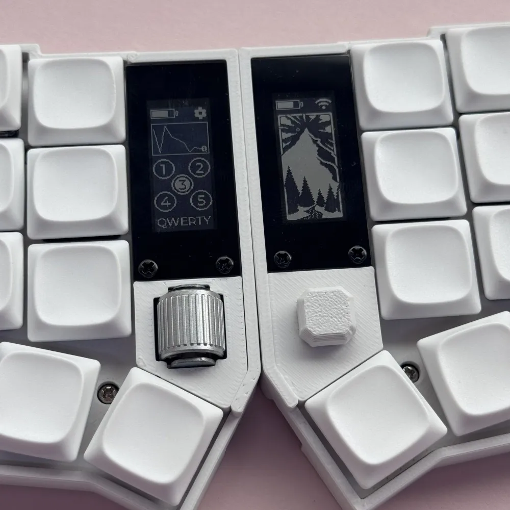 Corne Joy Split Keyboard Kit Custom Wireless Joystick 3x6 Transparent Keyboard Dual-mode Gateron/Choc Low Profile Keyboard Kit