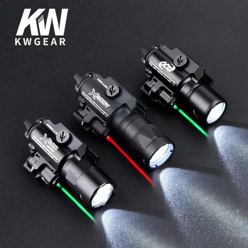 

Tactical Wadsn X400 X400U Ultra Red Green Scout Laser LED Flashlight Rifle Laser Light for Picatinny Weaver Rails Mount Handgu