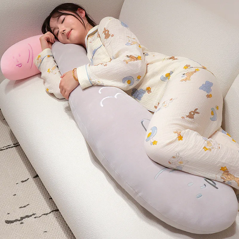 وسادة مضحكة لطيفة للجسم، قاعدة فائقة النعومة غير قابلة للانزلاق، هدية رائعة للمنزل، أريكة السرير، استخدام المكتب، قابلة للغسل في الغسالة