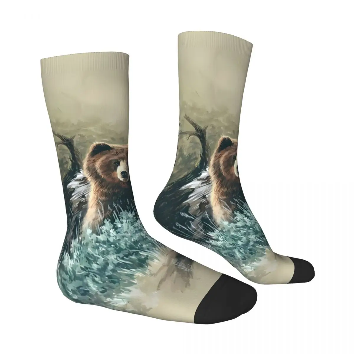 Raccoon Sock Printed Man Polyester