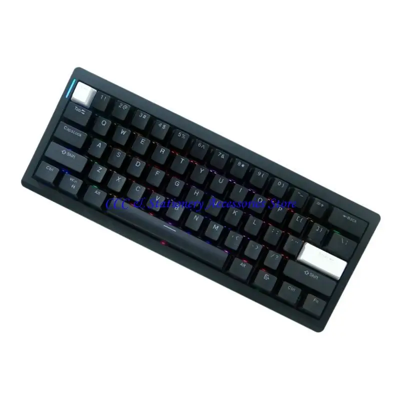 

Беспроводная игровая клавиатура с подсветкой, прокладкой, механические клавиатуры 75% BT5.0/2,4 ГГц/USB C, маленькая клавиатура 3000 мАч GMK61