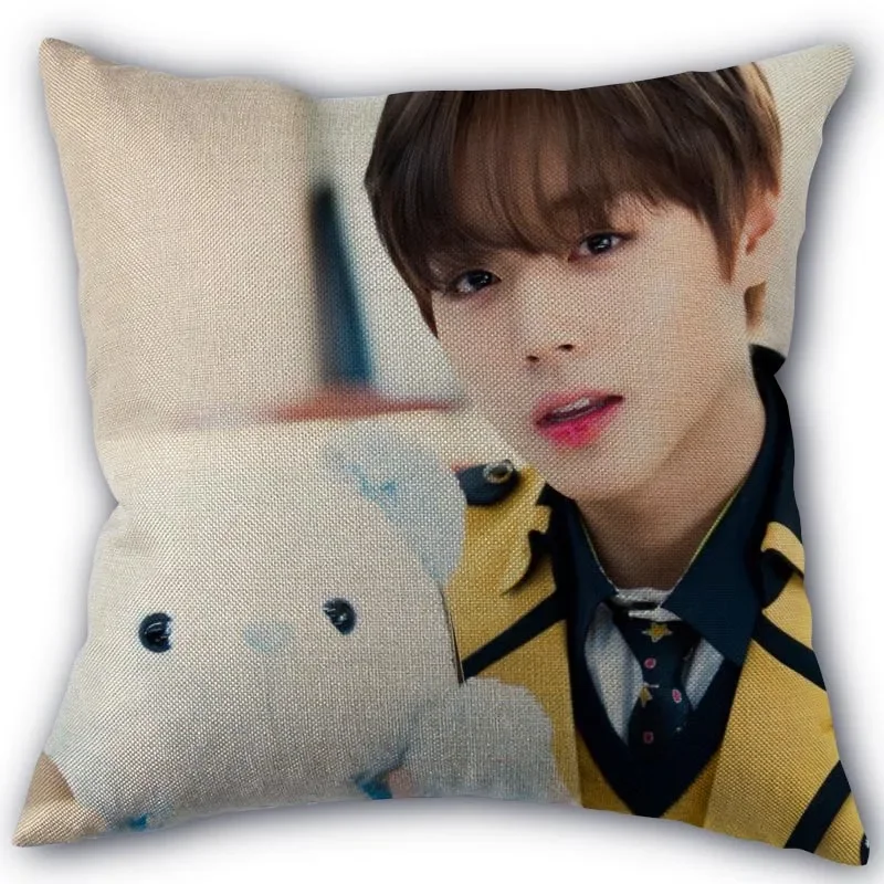 Niestandardowa poszewka na poduszkę PARK JIHOON Kpop Wysokiej jakości tekstylia domowe Tkanina bawełniana lniana 45x45cm Jednostronna dekoracja