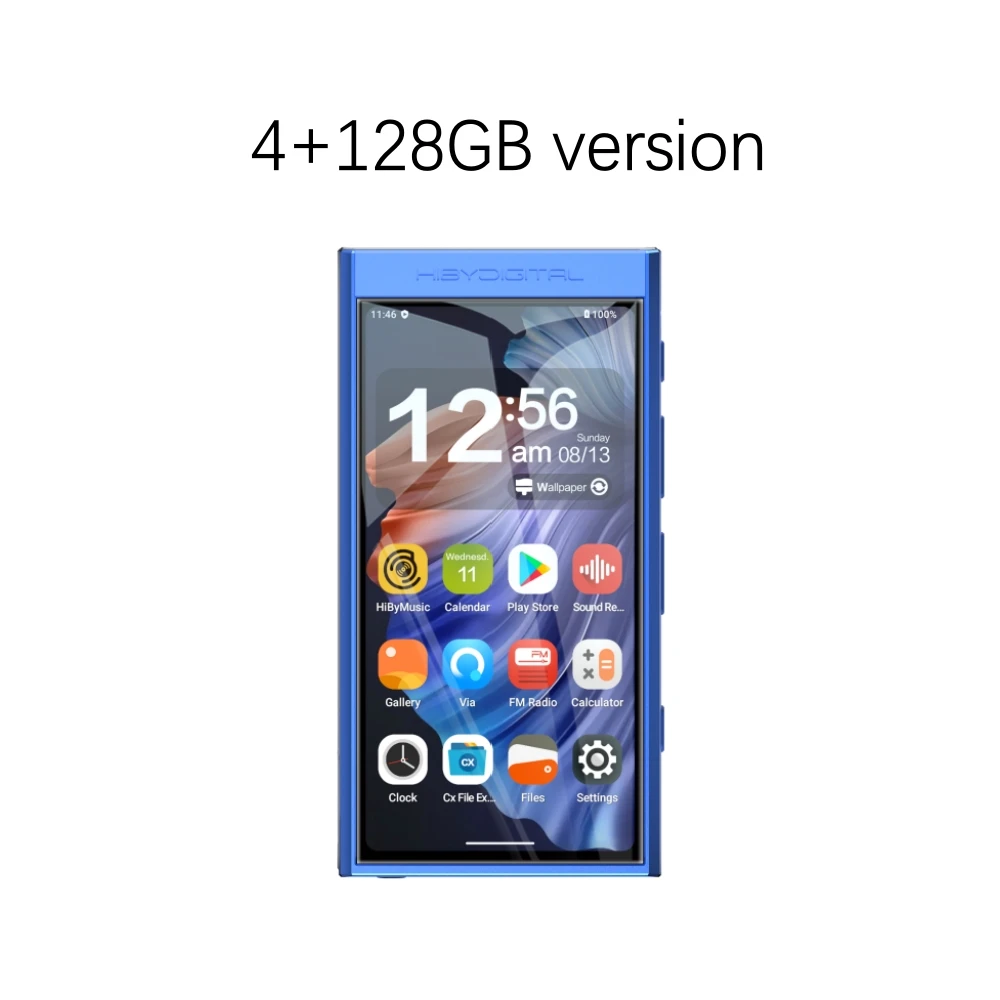 HiBy Digitale M300 Android 13 Muziekspeler MP3 HiFi Audio Bluetooth WiFi DSD256 FM-radio Dubbele microfoon Ingebouwde luidspreker IPS 29 uur 128 GB