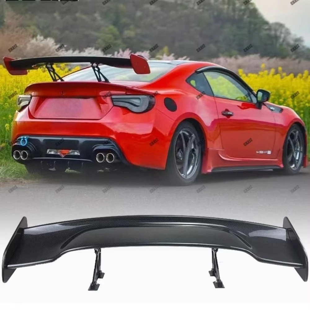 ABS GT Tail Wing Big Rear Universal Spoiler Trunk Wings Plastic I Style For All Car Series Racing Spoiler Carbon Fiber GT-Style