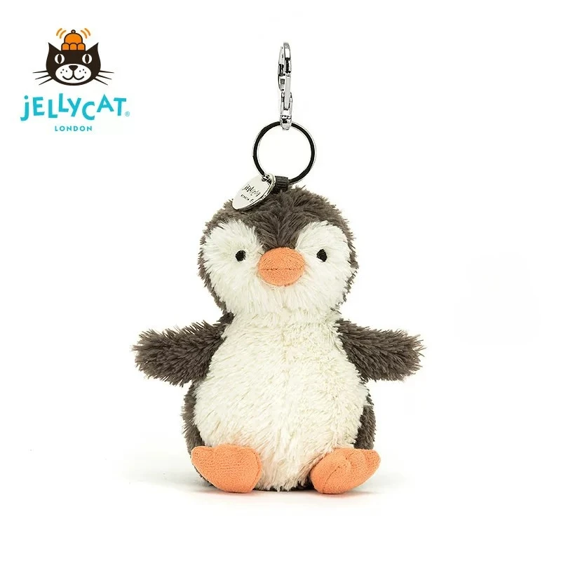 

Kawaii Jellycat Peanut Penguin Bag Charm Plush Toy Keychain Cute Stuffed Doll Soft Plushie Birthday Gift Ornament