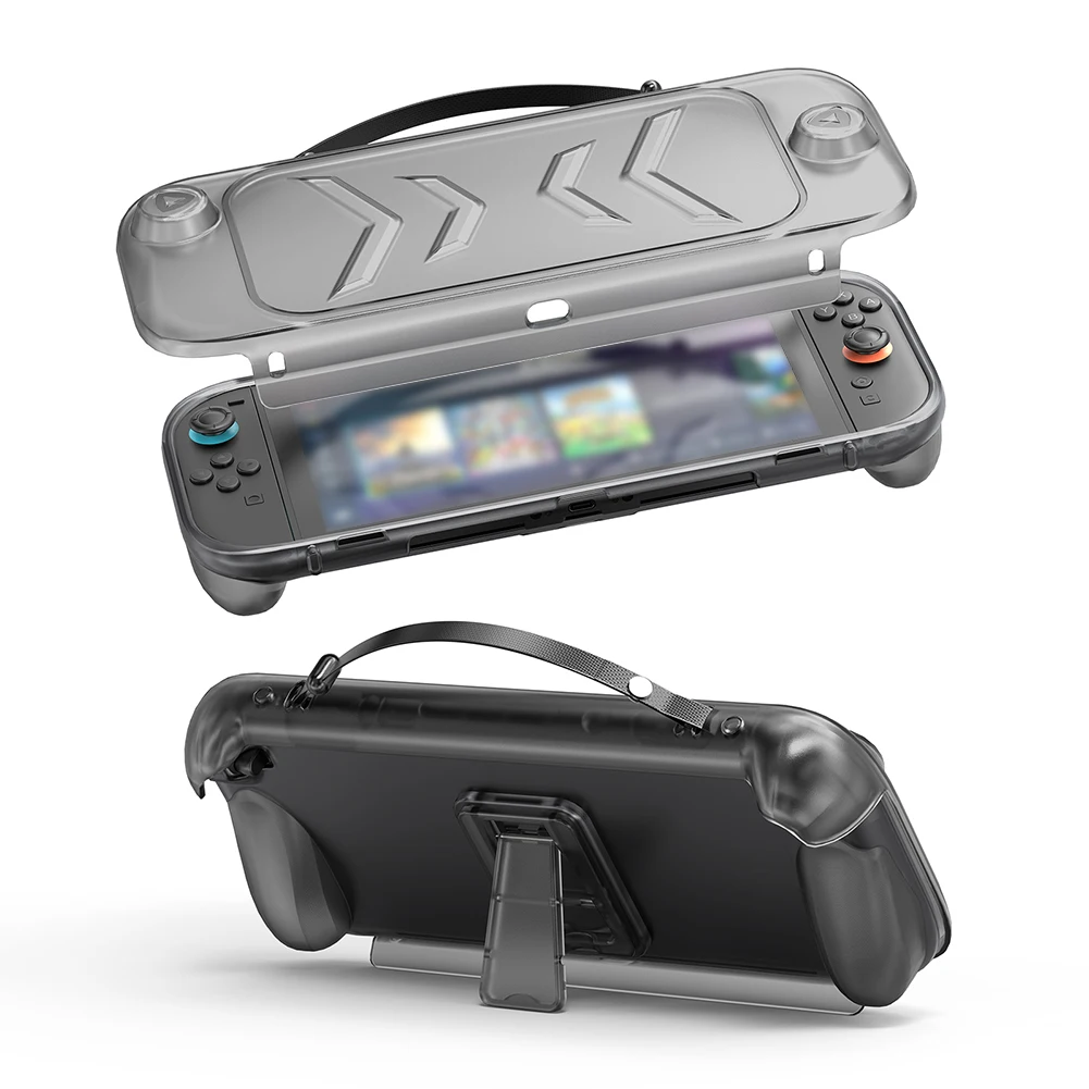 

TPU Case with Stand for Nintendo for Switch 2 Protective Case Cover Shockproof Anti-scratch for Switch 2 Handheld Gaming Console