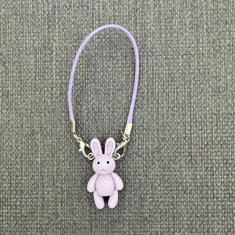 لطيف الكرتون البسيطة الأرنب قلادة دمية الملحقات ل أفخم دمية الرقبة الديكور Kawaii أرنب نموذج سحر اللباس