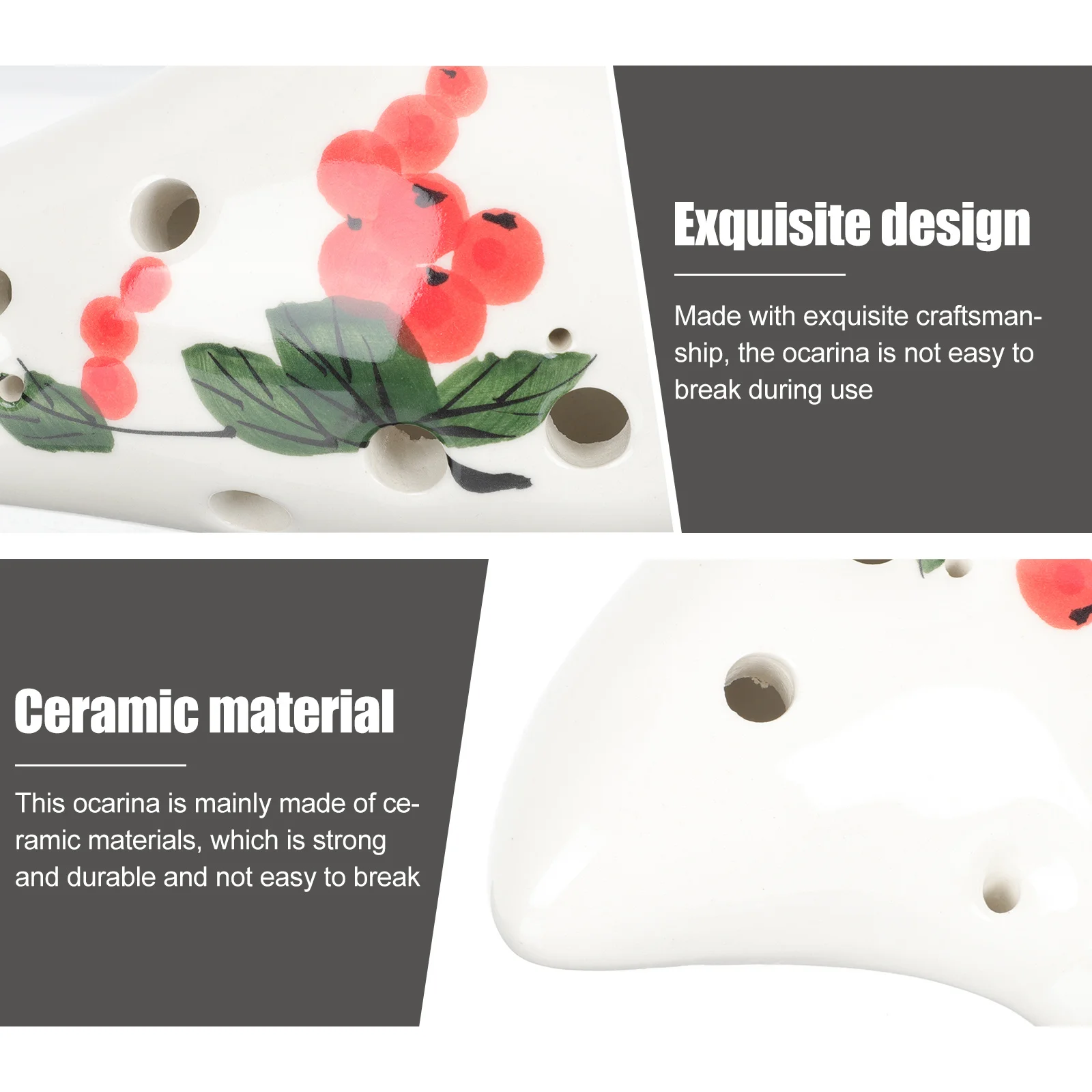 

Beginner Ocarina of Holes Painting Clay for Beginners Easy Wind Instrument Creative