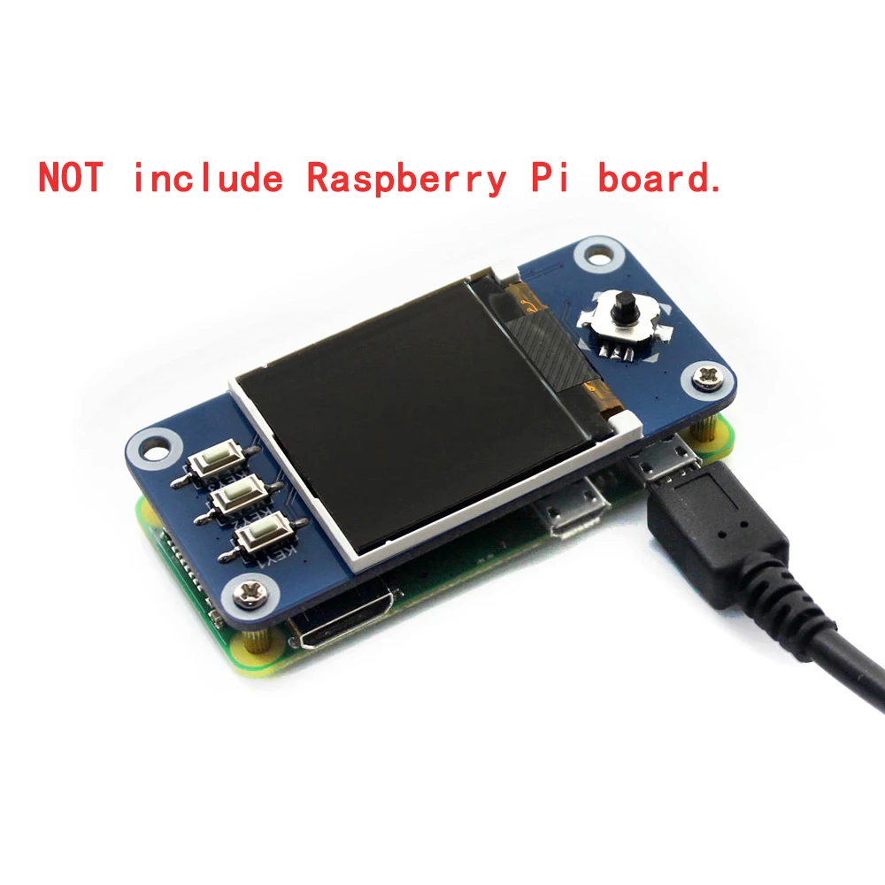 

1.44inch SPI LCD Screen Display Module HAT Kit for RasPi RPI Raspberry PI Zero 2 W WH 2W 3B 3 Model B Plus 3A 4 4B Accessories