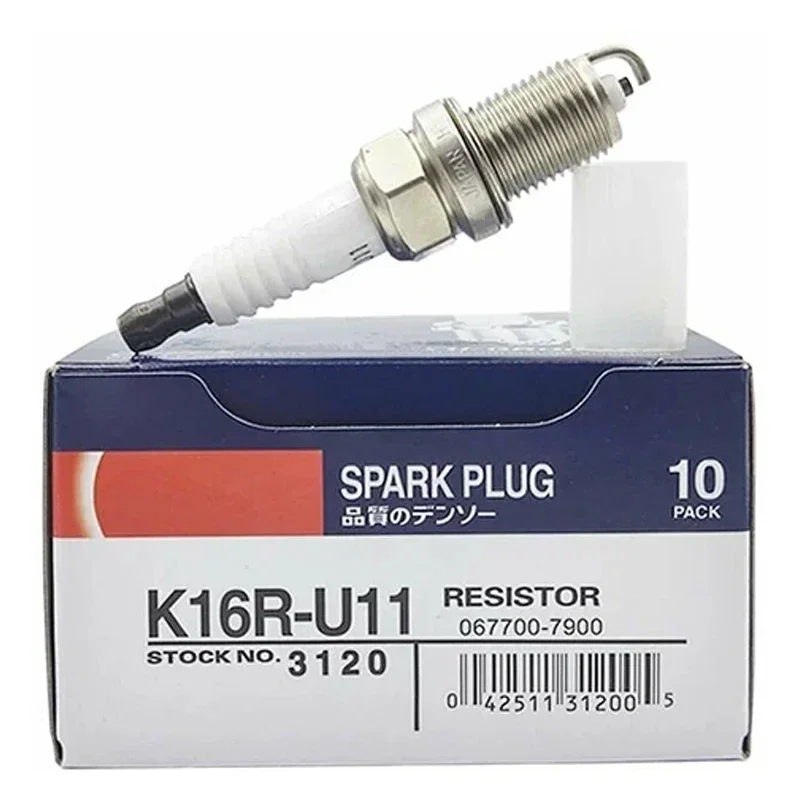 

4/6PCS Spark Plug 3120 K16R-U11 for Hyundai Sonata Kia Lexus GS300 Audi Toyota Yaris Mistubishi Jaguar XK Dodge 2.4L 3.0L 3.2L