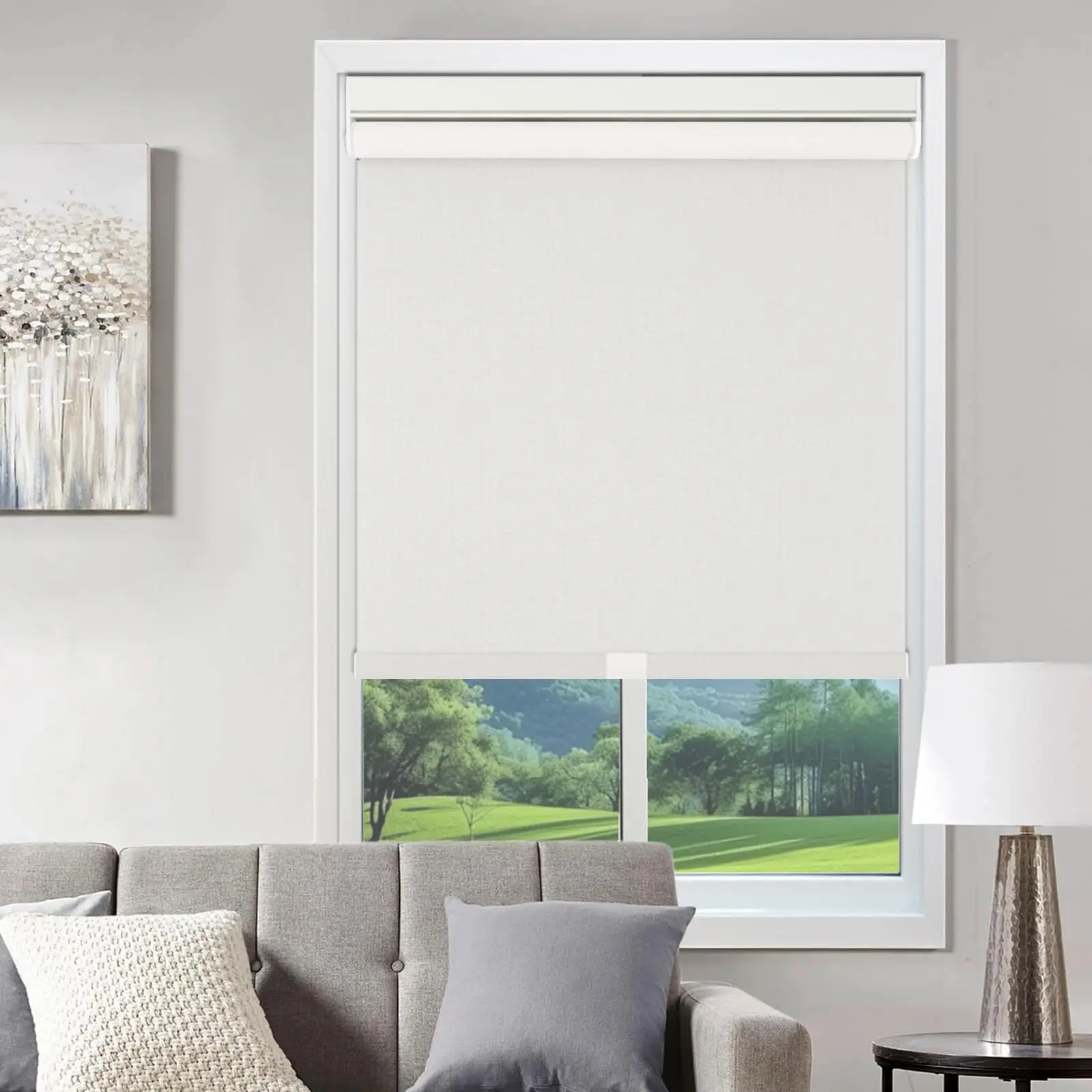 Roller Shades For Indoor Windows Cordless 100% Blackout Roller Blinds