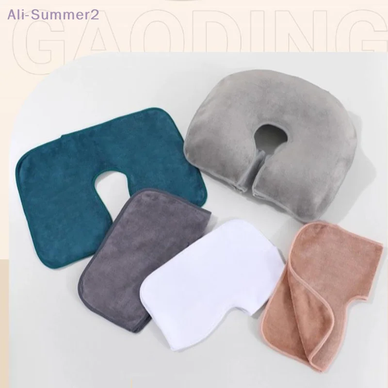 

{MX} Мягкие подушечки для головы из микрофибры, полотенца, U-образная наволочка для лица, утолщенная подушка для подголовника, товары для спа-массажа