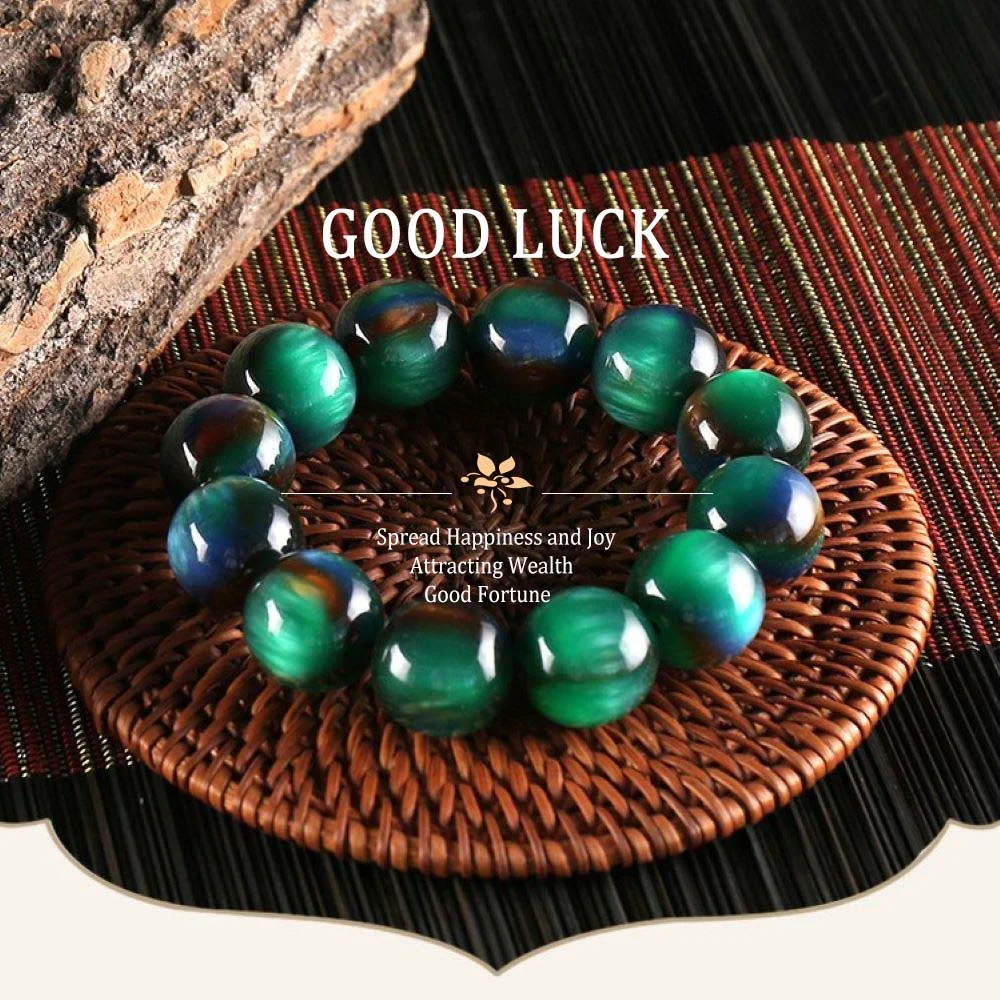 Bunte See weide Hands chnur Armbänder für Männer Glück Glück Natur Stein Buddha Perlen Armbänder Geschenke für Freund