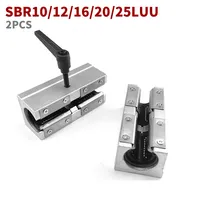 2pcs/lot SBR10LUU SBR12LUU SBR16LUU SBR20LUU SBR25LUU linear Ball Bearing Block open type CNC Router SBR linear guide