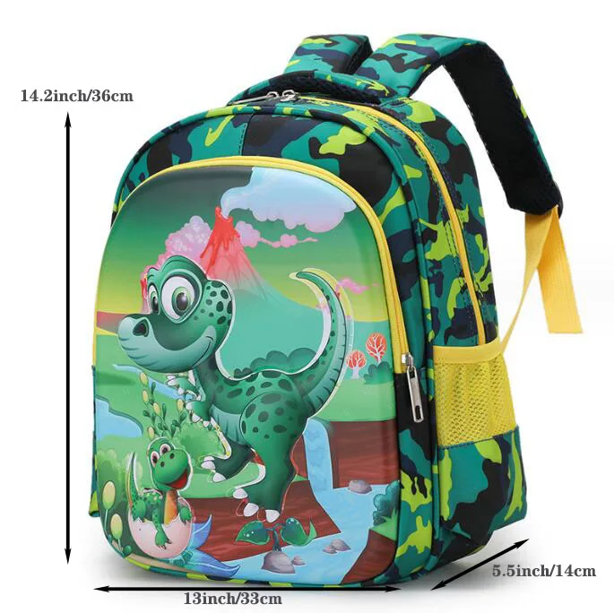 Children\'s Student School Bag Cartoon Backpack Cute Lightweight Dinosaurs Boys Girls School Bags Large Capacity Space Mochilas