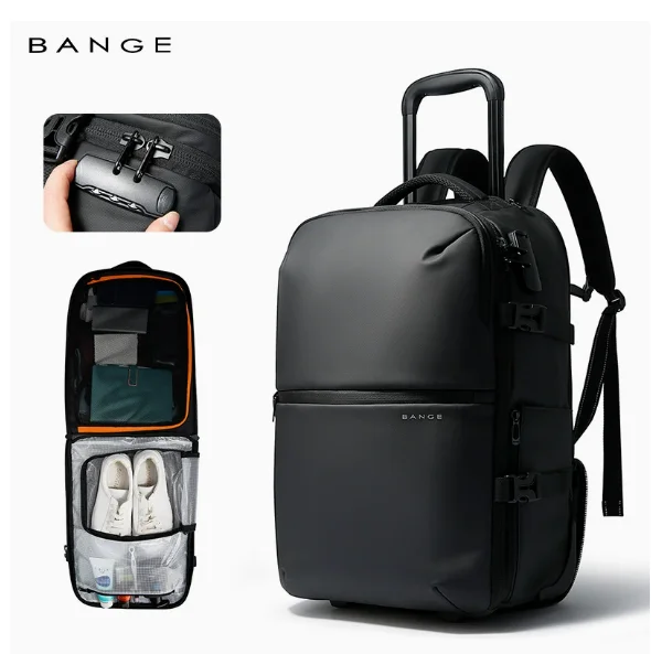 

Мужской рюкзак на колесиках, рюкзак на колесиках с отделением для ноутбука, сумка-рюкзак, водонепроницаемый рюкзак с колесиками для ноутбука для бизнеса и путешествий