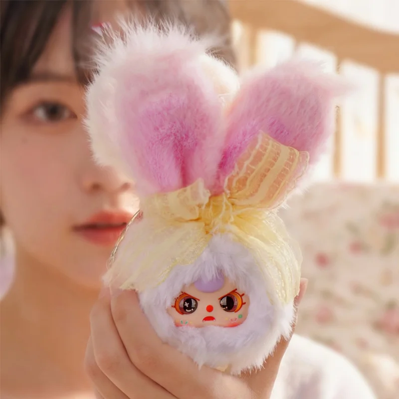 

Baby Three V2 Makeup Mirror Plush Blind Box Doll Rabbit Ear Stuffed Pendant Cute Ornament Collectible Gift For Girls Birthday