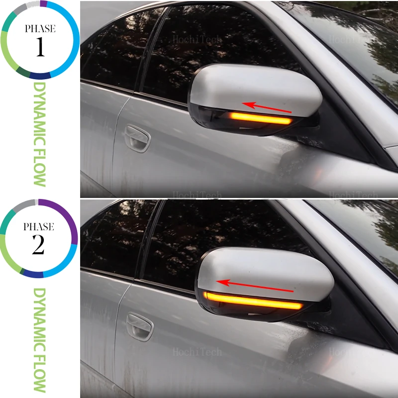 Smoked Lens Side Mirror Sequential Turn Signal Light For Subaru Forester SG, Legacy Outback BL BP 2003-2008, Tribeca B9