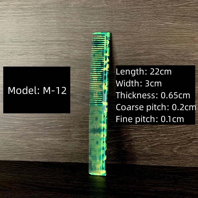 Pente de camuflagem verde barbeiro, Pentes cortados de cabelo, Escova de cabeleireiro, Salão, Cabeleireiro, Ferramentas de estilo, Barbeiro, 335, 336, 339, 345